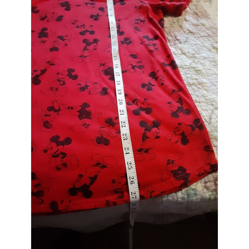 Disney Mickey Mouse graphic 1x T-shirt red Mickey - Picture 9 of 13